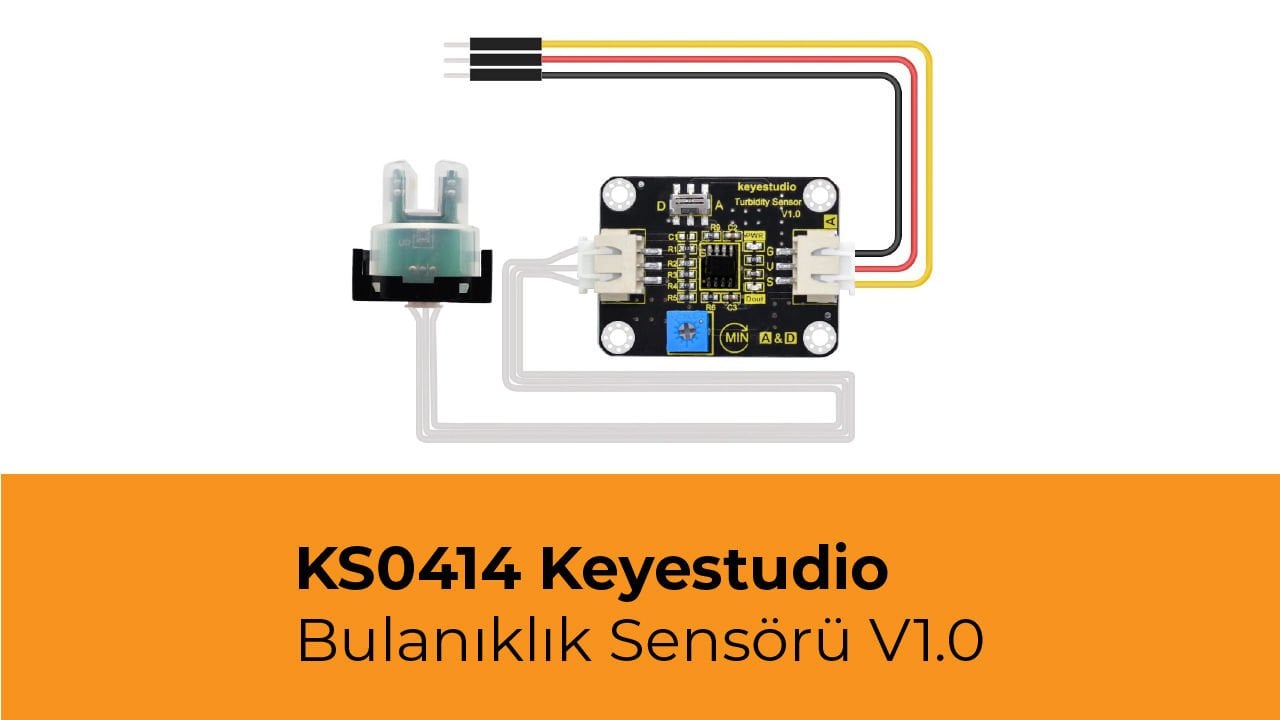 KS0414 Keyestudio Bulanıklık Sensörü V1.0 Su Testi İçin - Arduino ile Uyumlu