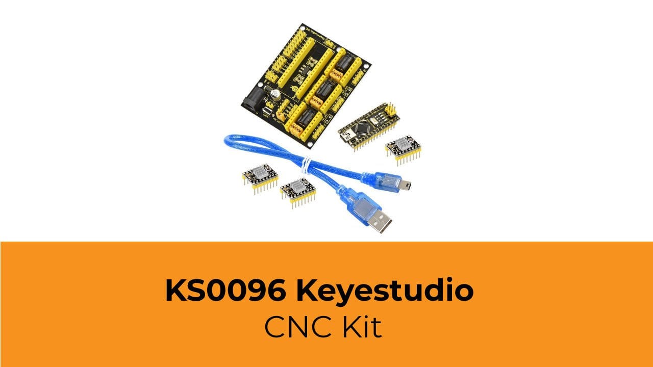 KS0096 Keyestudio CNC Kit (CNC Shield V4.0 + Nano 3.0 + 3xA4988 Sürücü/GRBL uyumlu)