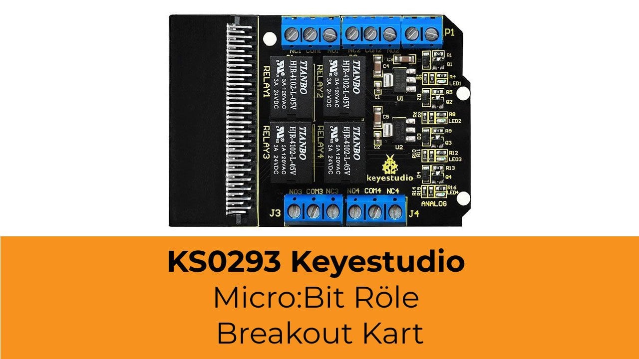 KS0293 Keyestudio Micro:Bit Röle Breakout Kart