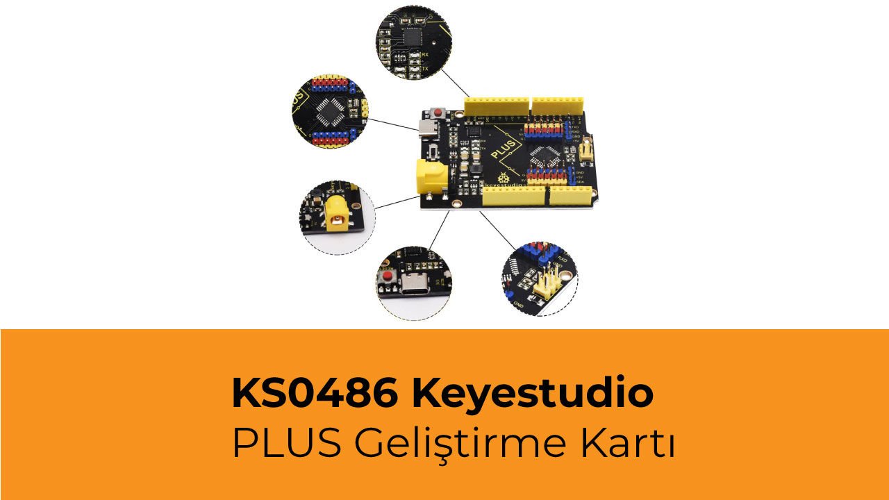 KS0486 Keyestudio PLUS Geliştirme Kartı Type C Arayüzlü