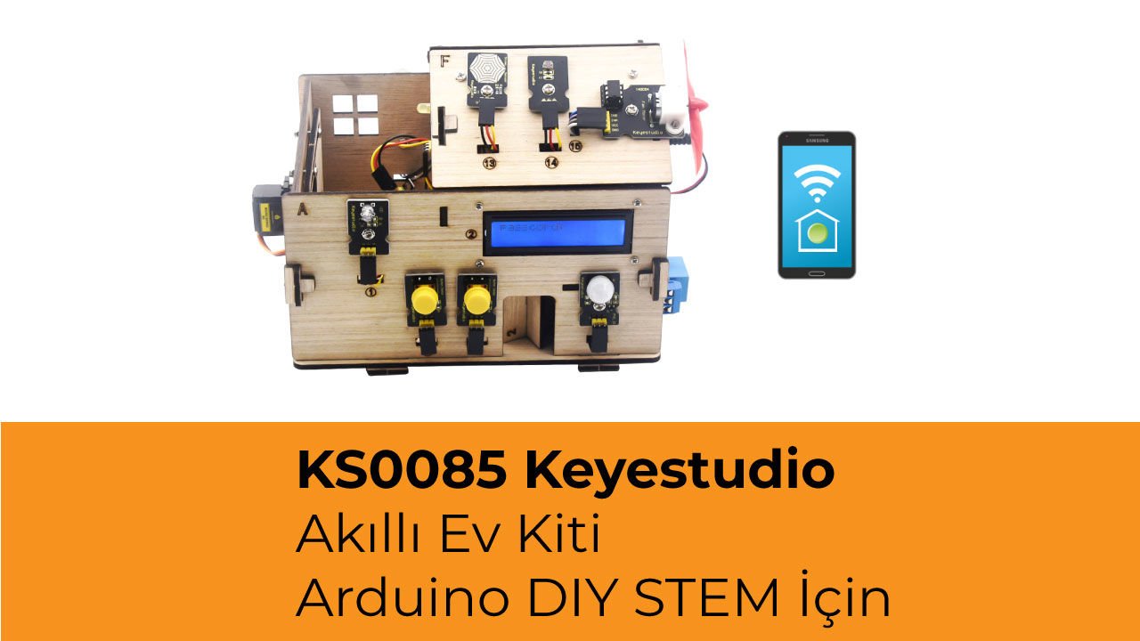 KS0085 Keyestudio Akıllı Ev Kiti - Arduino DIY STEM İçin