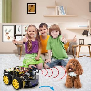 Keyestudio 4WD Multi BT Robot Araç Kiti Yükseltilmiş V2.0 / Arduino Robot Stem için / Programlama Robotu Araba / DIY Kiti