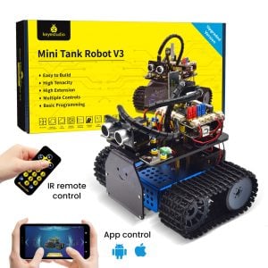 Keyestudio DIY Mini Tank V3.0 - Arduino Robot Araba / STEM için Akıllı Robot Araç Kiti