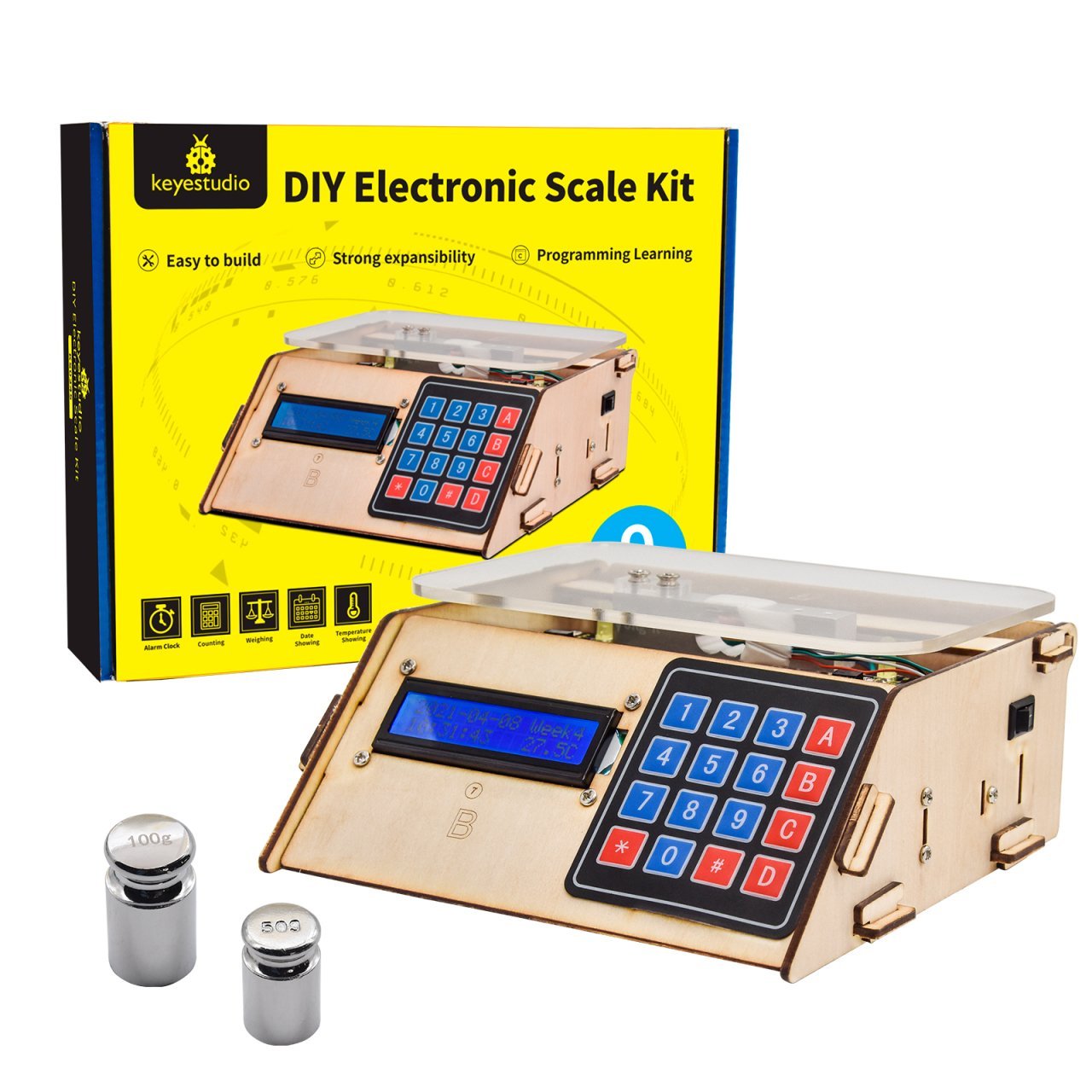 Keyestudio Elektronik Tartı Kiti - Arduino DIY Programlama Kiti