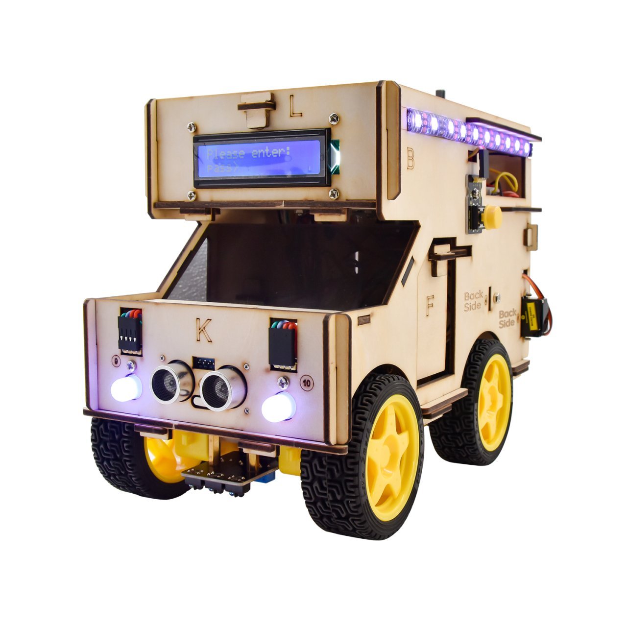 Keyestudio Akıllı RV Karavan Ev Robot Başlangıç Kiti / Android-IOS