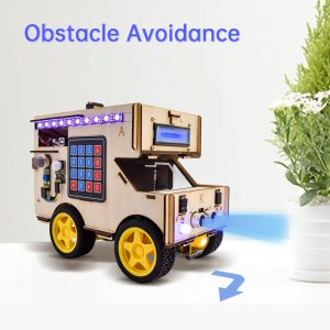 Keyestudio Akıllı RV Karavan Ev Robot Başlangıç Kiti / Android-IOS