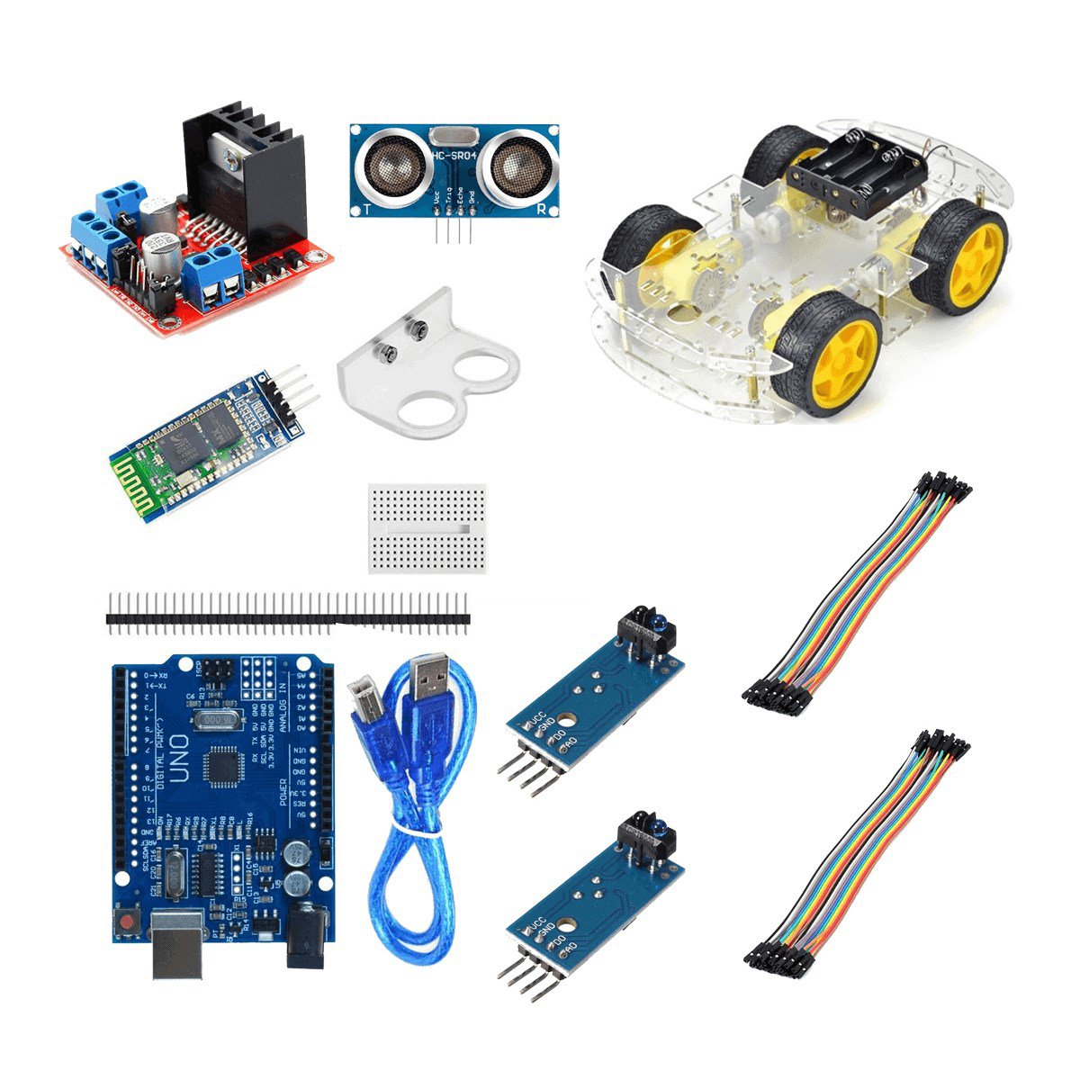 Arduino Süper Combo 4WD Araç Seti Bluetooth