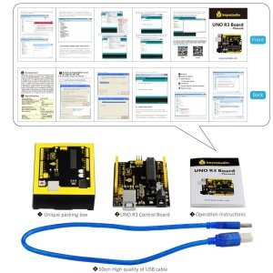 Keyestudio Orijinal UNO R3 - USB Kablo Hediyeli