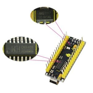 Keyestudio CH340 Nano 3.0 Denetleyici + USB Kablo