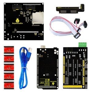 Keyestudio 3D Yazıcı Kiti RAMPS 1.4 + Mega 2560 + 5x A4988 + LCD 12864 Akıllı Denetleyici