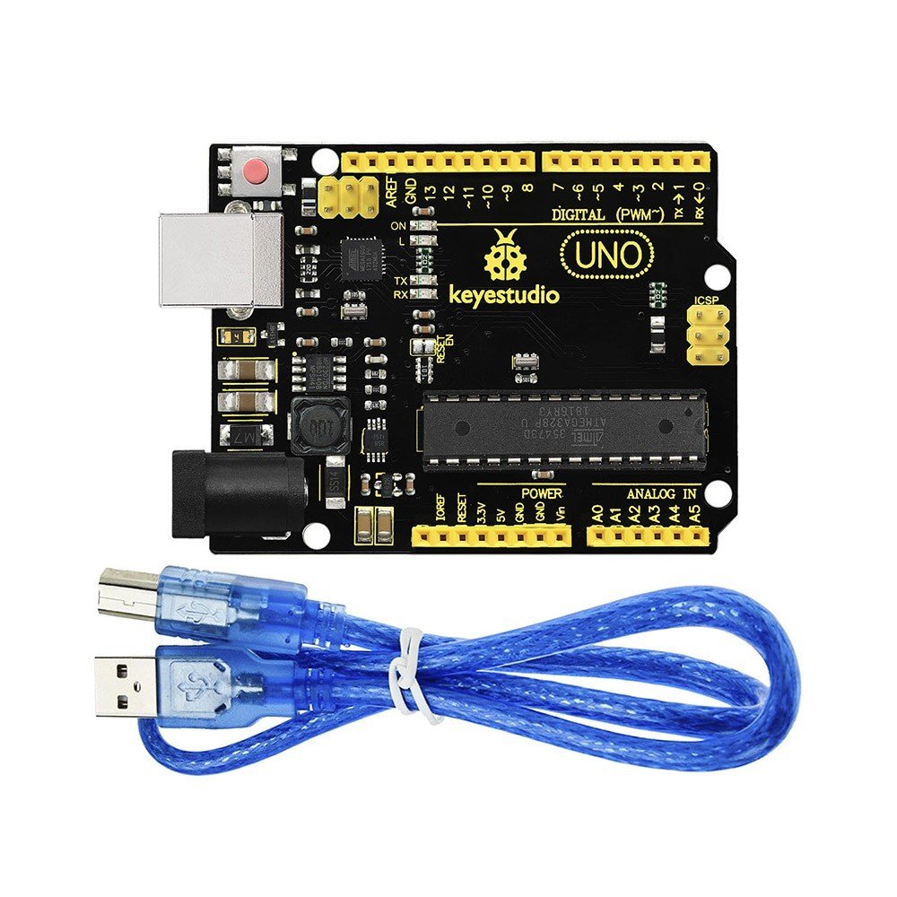 Keyestudio Süper R3 ATmega 328 Kurulu Gelişmiş MP2307DNSOP-8 + USB Kablosu / Arduino DIY Projesi İçin