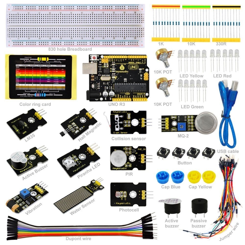 Keyestudio Sensör Başlangıç Kiti-K2 / Arduino Eğitim Programlama İçin
