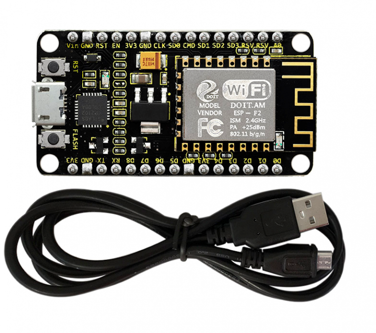 Keyestudio ESP8266 WI-FI Modül Shield + Arduino İçin 1M Micro USB Kablosu (Çip CP2102-GMR)