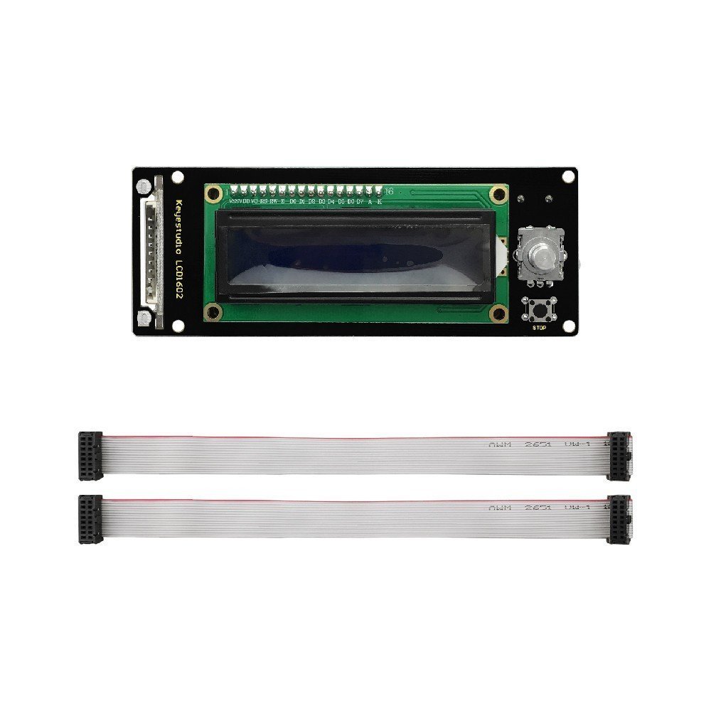 Keyestudio LCD1602 Ekran 3D Modülü, SD Kart Yuvası + Arduino / 3D Yazıcı için 30cm Kablo