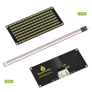 Keyestudio 8x16 LED Dot Matrix Kartı ile PH 2.54 Konnektör + Arduino için 4Pin Kablo