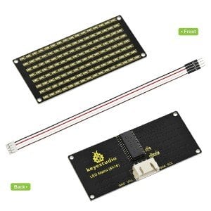 Keyestudio 8x16 LED Dot Matrix Kartı ile PH 2.54 Konnektör + Arduino için 4Pin Kablo