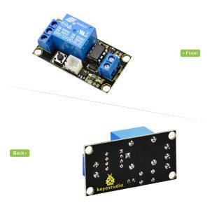 Keyestudio Buton Kontrollü Tek Kanallı 12V Röle Modülü - Arduino için