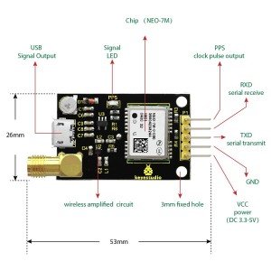 Keyestudio GPS Modül