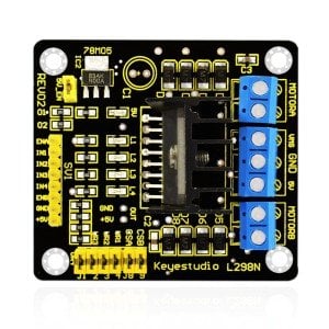 Keyestudio L298N Shield Çift H Köprü DC Kademeli Sürücü Kontrol Kartı Modülü / Arduino-Akıllı Araba Robotu için