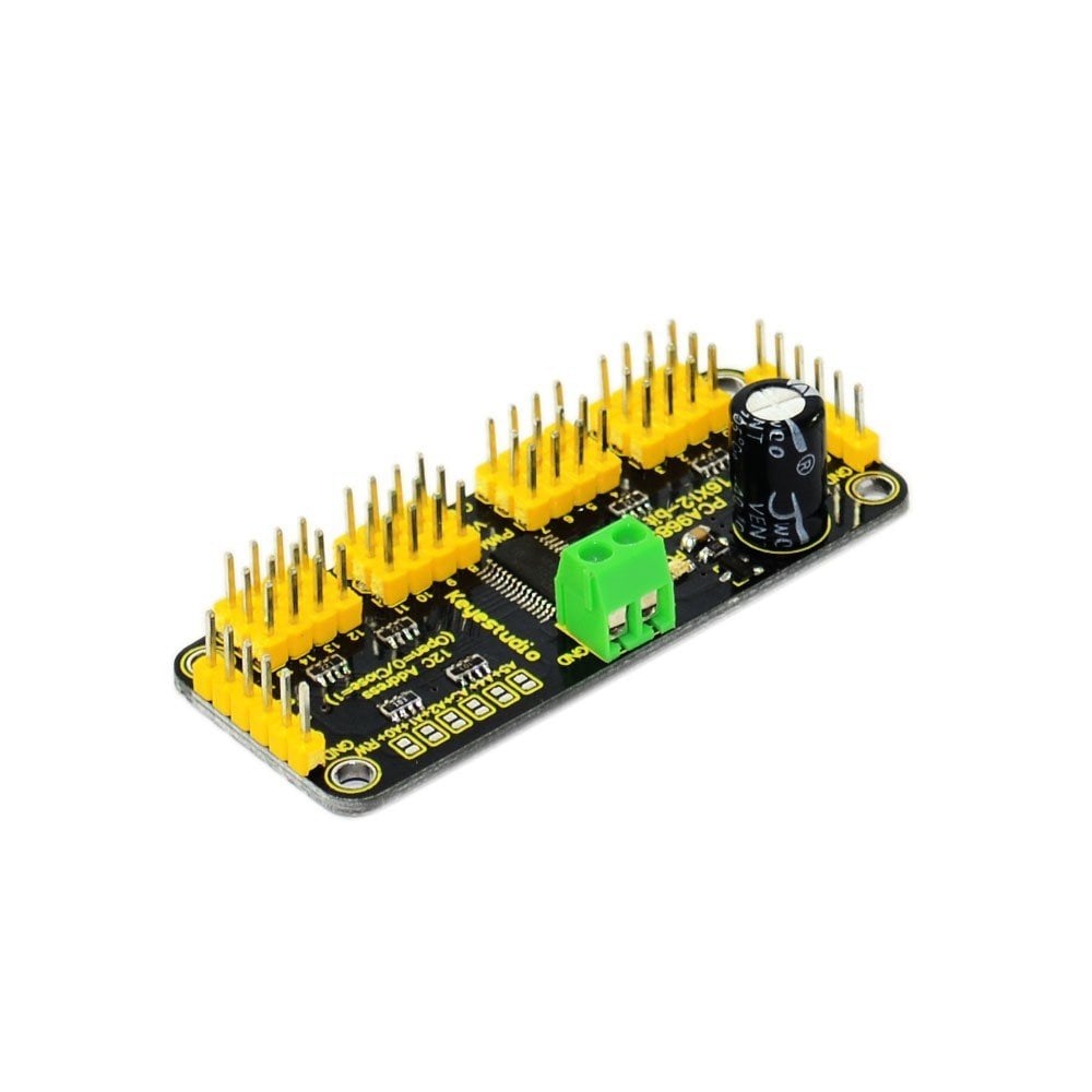 Keyestudio 16 Kanallı Servo Sürücü Kartı / Arduino için 12-BIT PWM-12C Arayüzü ile