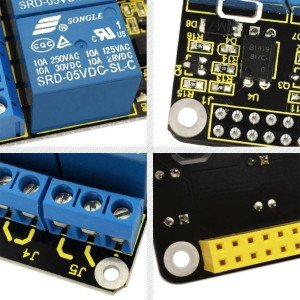 Keyestudio Raspberry Pi 4 Kanal Röle Shield (Raspberry Pi 3 için)