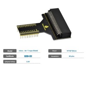 Keyestudio Micro:Bit T-tipi Shield Adaptörü