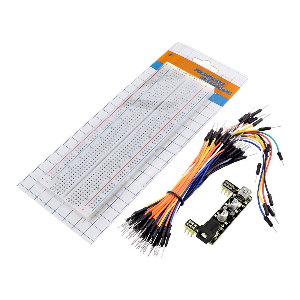 Keyestudio Güç Modülü +830pin Breadboard +65 Atlama Kablo Seti