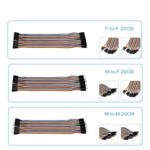 Keyestudio Jumper Kablo 20CM Paket (E-E, E-D, D-D)