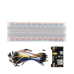 Keyestudio 830 pin Breadboard + 65'li Kablo seti + Güç Modülü