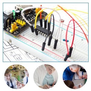 Keyestudio 830 pin Breadboard + 65'li Kablo seti + Güç Modülü