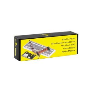 Keyestudio 830 pin Breadboard + 65'li Kablo seti + Güç Modülü