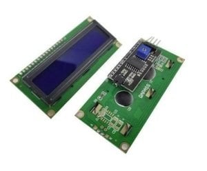 16x2 LCD Ekran - I2C Lehimli Mavi Ekran