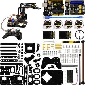 Keyestudio 4DOF Akrilik Robot Mekanik Kol Seti