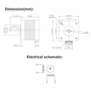 17HS4401S Nema17 Step Motor 3D Yazıcı 48mm