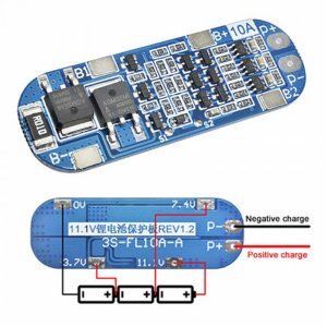 3S 10A BMS Lityum Li-ion Batarya Koruma Kartı 18650 Lipo