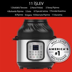 Instant Pot Duo Crisp 11'i 1 Arada 7.6 lt Basınçlı Pişirici ve Air Fryer