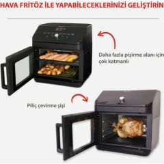 Instant 13 Litre 9 Programlı Ufak Boyutlu, Yapışmaz ve Yıkanabilir Aksesuarlı Air Fryer Fırın