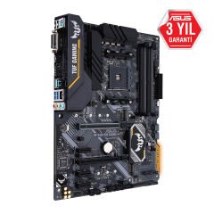 ASUS TUF B450-PRO GAMING AMD B450 AM4 DDR4 4400 HDMI DVI Çift M2 USB3.1 AURA RGB ATX