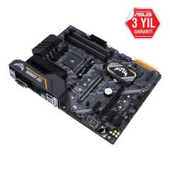 ASUS TUF B450-PRO GAMING AMD B450 AM4 DDR4 4400 HDMI DVI Çift M2 USB3.1 AURA RGB ATX