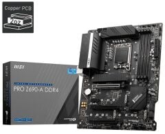 MSI PRO Z690-P DDR4 SOKET 1700 DDR4 5200 (OC) PCI-E,Gen 5,M.2 USB3.2 2.5G LAN ATX Anakart