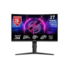 MSI 27'' MPG 275CQRXF 2560x1440 (WQHD) 16:9 CURVE 1500R RAPID VA 240Hz 0.5MS GTG FREESYNC PREMIUM SIYAH GAMING MONITOR