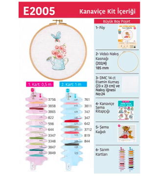 KANAVİÇE ETAMİN KİTİ E2005 18,5 CM