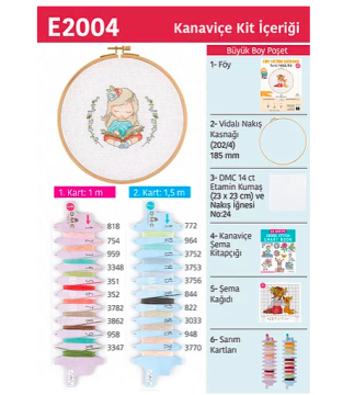 KANAVİÇE ETAMİN KİTİ E2004 18,5 CM