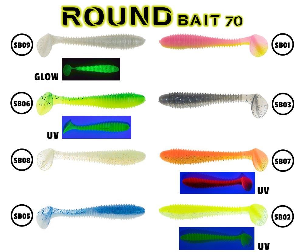 Fujin Round Bait 70mm Silikon Balık