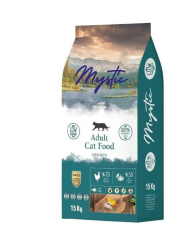 Mystic Az tahıl Yetişkin Kedi Maması Tavukl 15 kg