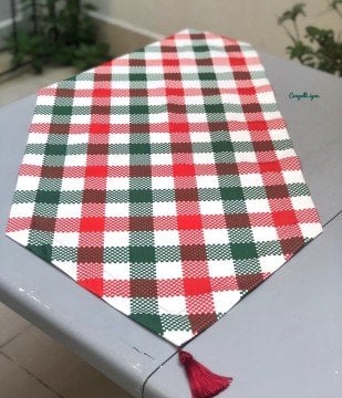 Kırmızı Yeşil Kareli Runner