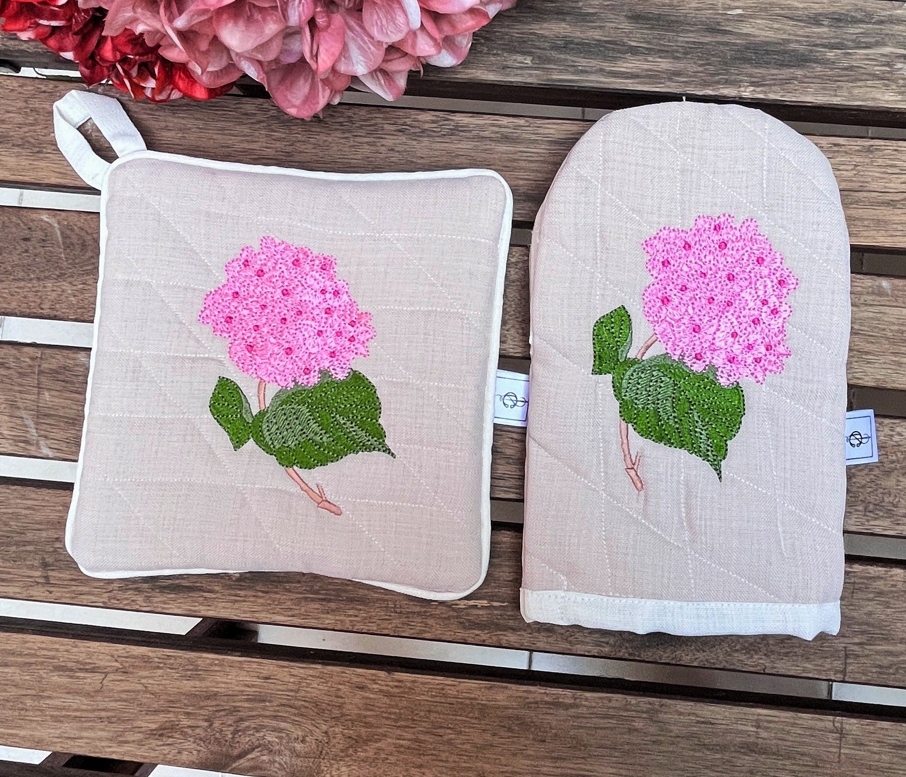 CappucinoOrtanca Pembe eldiven& tutaç