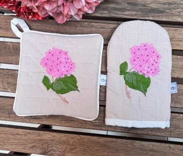 CappucinoOrtanca Pembe eldiven& tutaç