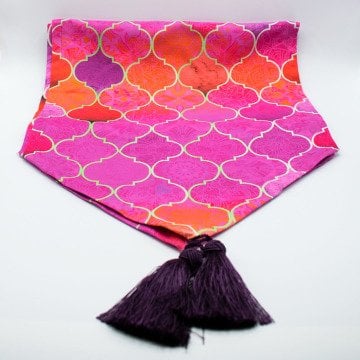 Pembe Tonlar Moroccan Desenli Runner