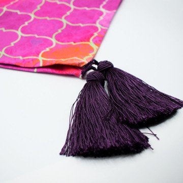 Pembe Tonlar Moroccan Desenli Runner